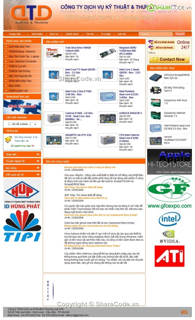 Shop bán máy tính,web bán hàng,web bán laptop,code web bán hàng asp.net