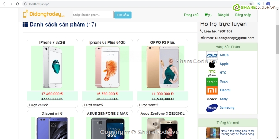 full code php,codeigniter,code php bán hàng,code bán hàng