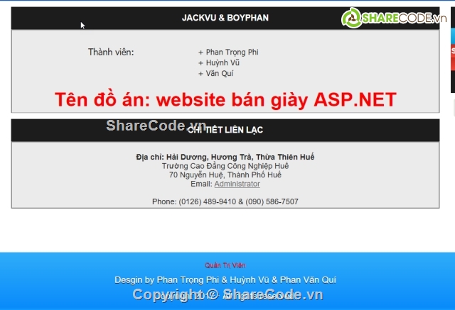 đồ án web asp.net,website bán hàng,web shop giầy dép,bán hàng online