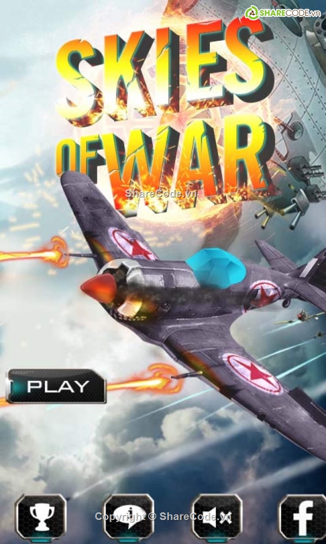 Game,Unity,complete game,complete,android,Skies Of War complete game