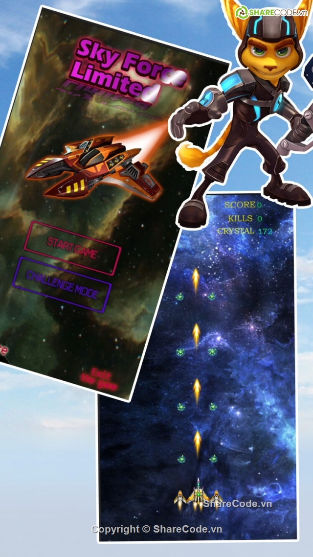 space shooter,alien spaceship,space ship,Sky Force Limited