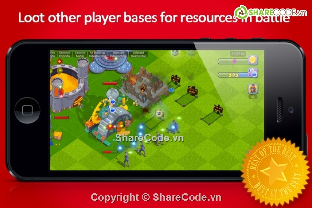 Game,Unity,code game,source code game,Mobile Strategy Game Ki,City Building Game Kit