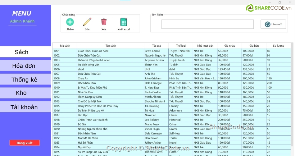 Code đồ án,Share code,Code phần mềm quản lý