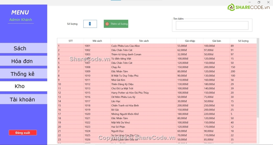 Code đồ án,Share code,Code phần mềm quản lý