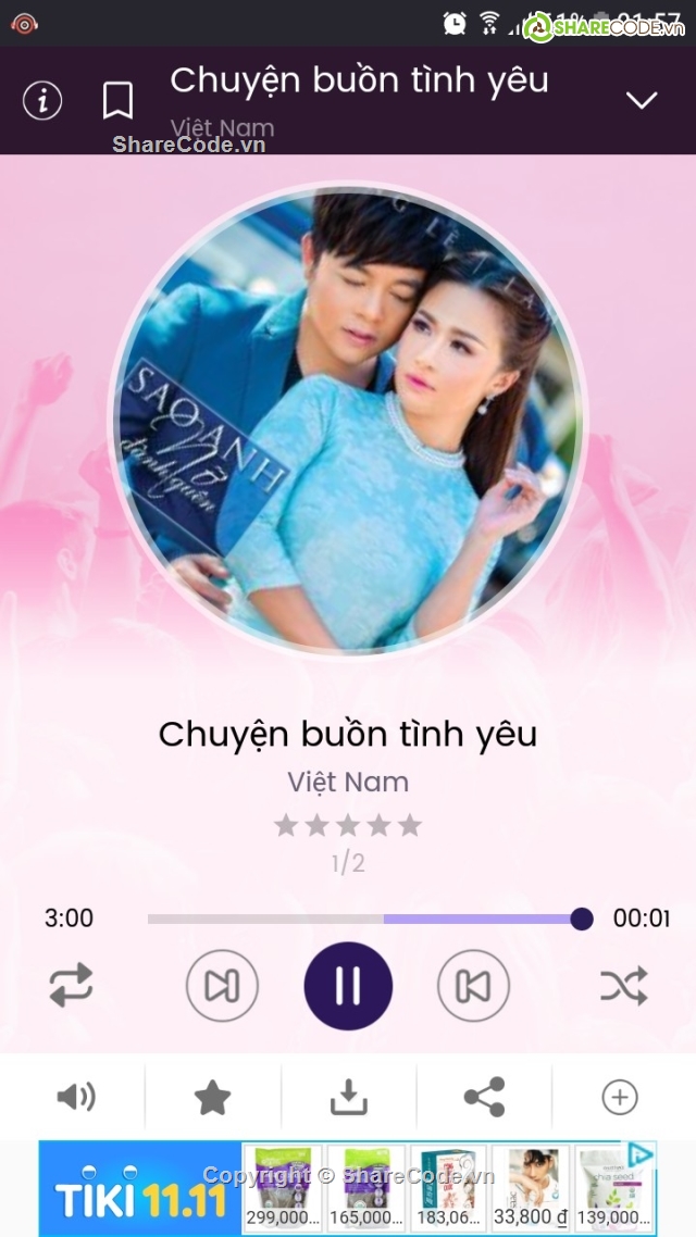 Android nghe nhac online,source code android mp3,mã nguồn ứng dụng android,Code ứng dụng nghe nhạc Zing MP3