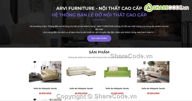 code website bán hàng,code web nội thất,website nội thất