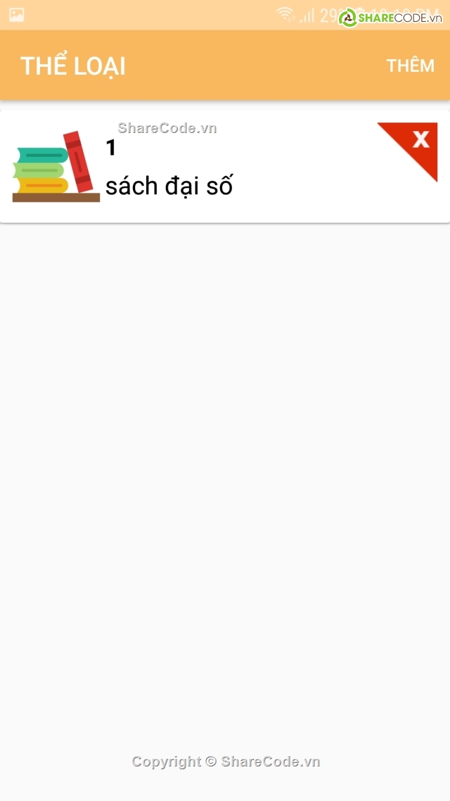 quản lí sách,ứng dụng Quản lý sách,Source Android ứng dụng Quản lý sách