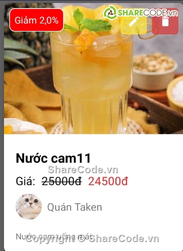 android,java,firebase,app đặt đồ ăn,food delivery,app bán hàng