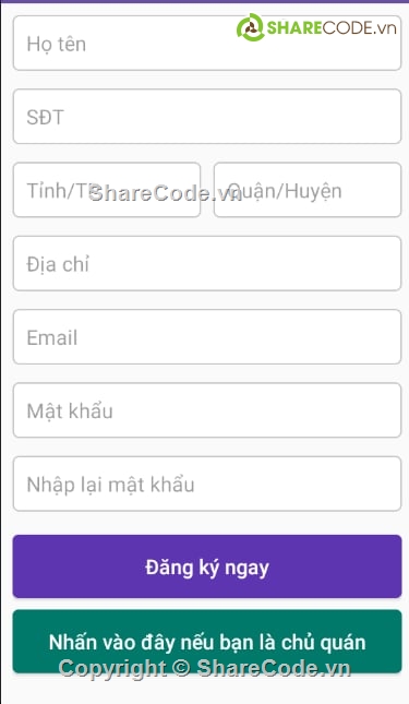 android,java,firebase,app đặt đồ ăn,food delivery,app bán hàng