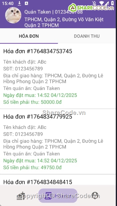 android,java,firebase,app đặt đồ ăn,food delivery,app bán hàng