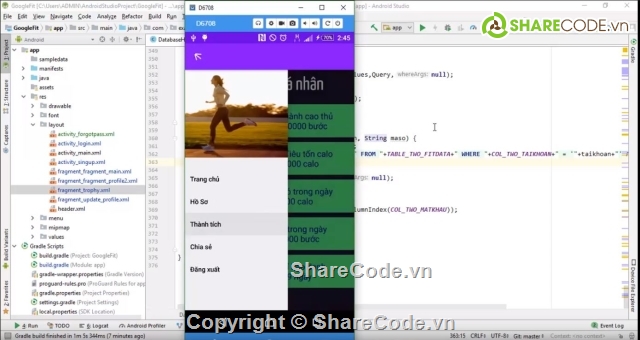 đồ án android,úng dụng ghi lại bước đi,ứng dụng đém  bước đi,ứng dụng sức khỏe,android project 01,source học android