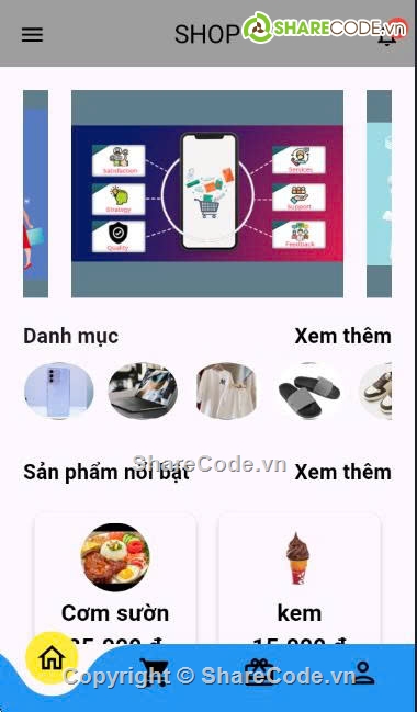Firebase Backend,flutter firebase,appfood,code app bán hàng,ứng dụng ecommerce android,firebase