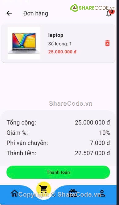 Firebase Backend,flutter firebase,appfood,code app bán hàng,ứng dụng ecommerce android,firebase