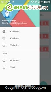 Quản lý chi tiêu cá nhân,Quản lý thu chi,quản lý chi tiêu android,code quản lý chi tiêu