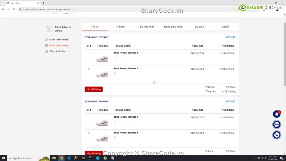 code đồ án web bán giày php vnpay,code đồ án web bán hàng mvc đẹp thanh toán online,đồ án web bán giày có admin quản lý sản phẩm