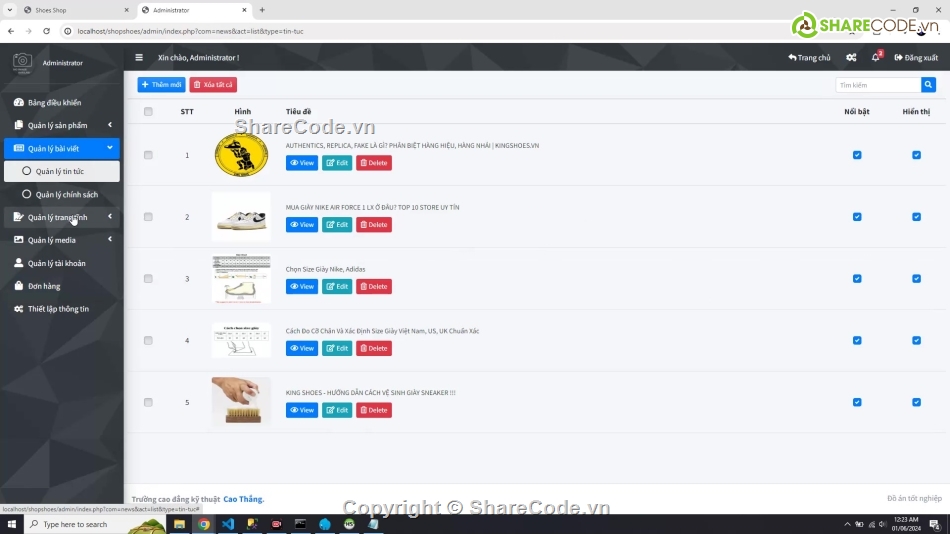 code đồ án web bán giày php vnpay,code đồ án web bán hàng mvc đẹp thanh toán online,đồ án web bán giày có admin quản lý sản phẩm