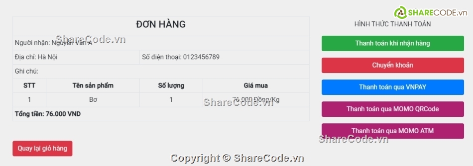 code web ẩm thực,code Website bán thực phẩm,source code web thực phẩm,code web thực phẩm