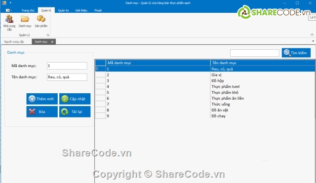 quản lý bán hàng thực phẩm,Code quản lý bán hàng,Code ứng dụng bán hàng thực phẩm,Code C# quản lý thực phẩm sạch