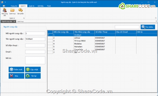 quản lý bán hàng thực phẩm,Code quản lý bán hàng,Code ứng dụng bán hàng thực phẩm,Code C# quản lý thực phẩm sạch