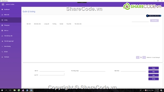 phần mềm quản lý,quản lý nhân viên,quản lý lương,quản lí lương C#
