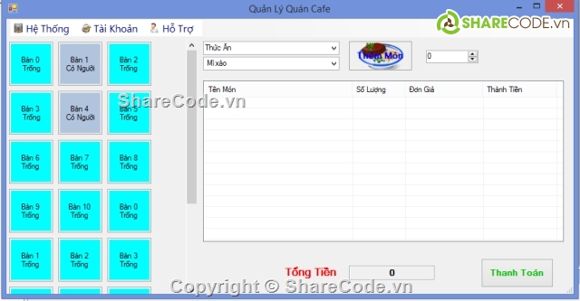 quản lý cafe,quản lý quán cafe,code quản lý cafe,quản lý cà phê c#,quản lý quán coffe