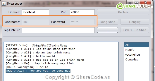 Chat Server Client Trên Netbeans,Java Chat Server client,Lập Trình Mạng Chat Server Client Netbeans,Chat Server