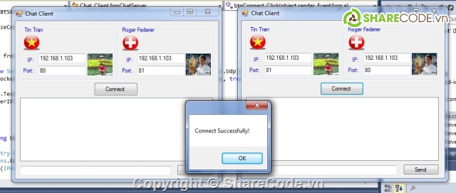 Chat Client,Learning C#,I love C#,source code chat