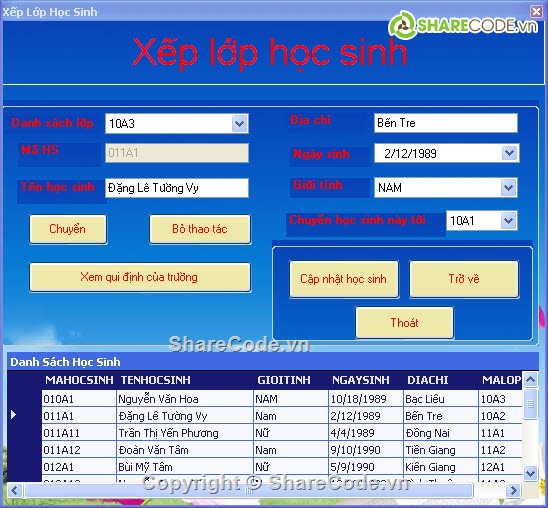 Quản lý THPT,code quản lý học sinh,code quản lý học sinh sinh viên,mã nguồn quản lý học sinh c#,quản lý hồ sơ học sinh c#