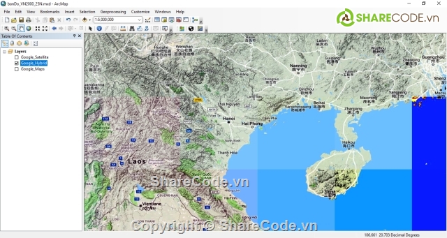 Lập trình ArcGis,Lập trình Arcobject,Lập trình ArcMap,Thêm google map vào ArcGis,Lập trình bản đồ