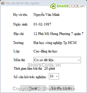 phần mềm thi trắc nghiệp,chương trình thi trắc nghiệm,thi trắc nghiệm,trắc nghiệm,mô hình 3 lớp,học c#