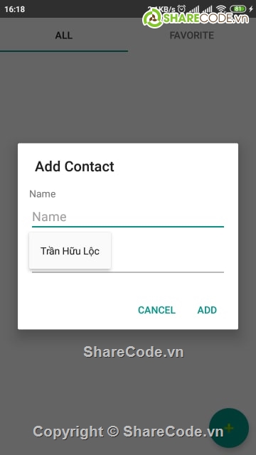 sqlite,danh bạ,dialog,Quản lý danh bạ,danh bạ android,code danh bạ android