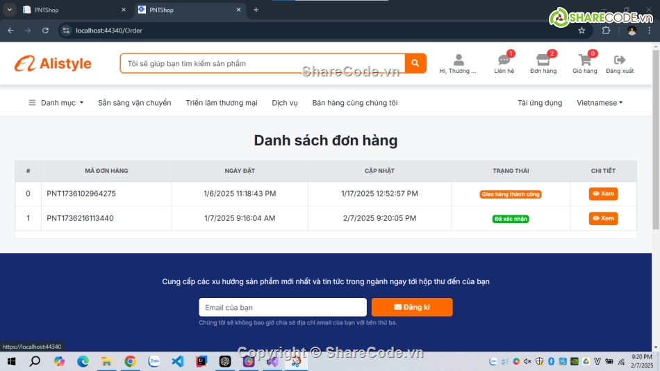 website bán hàng,code đồ án,.NET