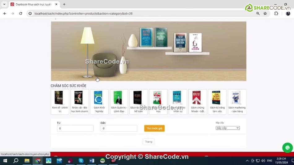 bán hàng online,đồ án php bán sách online,code đồ án bán sách online,full code web bán sách online