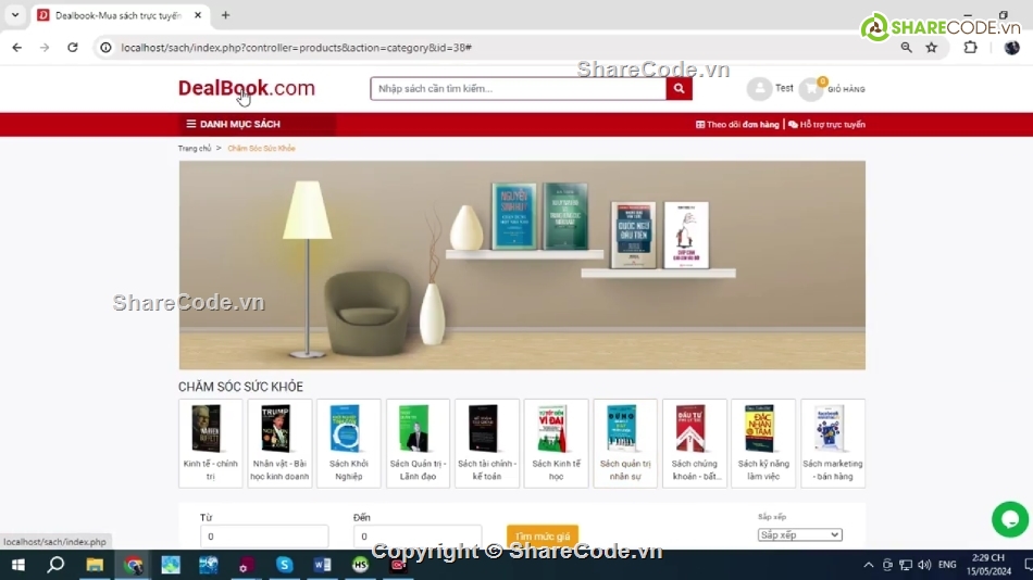 bán hàng online,đồ án php bán sách online,code đồ án bán sách online,full code web bán sách online