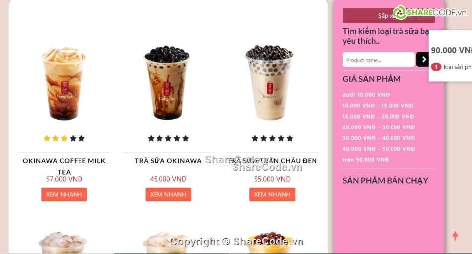 đồ án tốt nghiệp,website bán trà sữa laravel,source code website bán trà sữa laravel 9,source code website bán hàng laravel 9