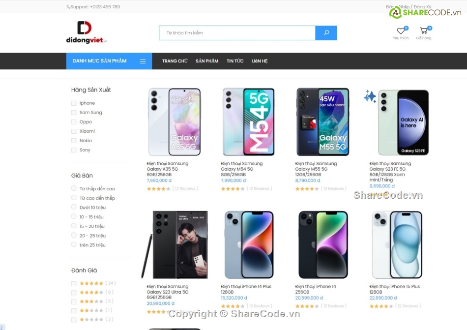 Source code điện thoại,code web điện thoại,website bán điện thoại asp net,share source code website bán điện thoại,điện thoại asp net mvc