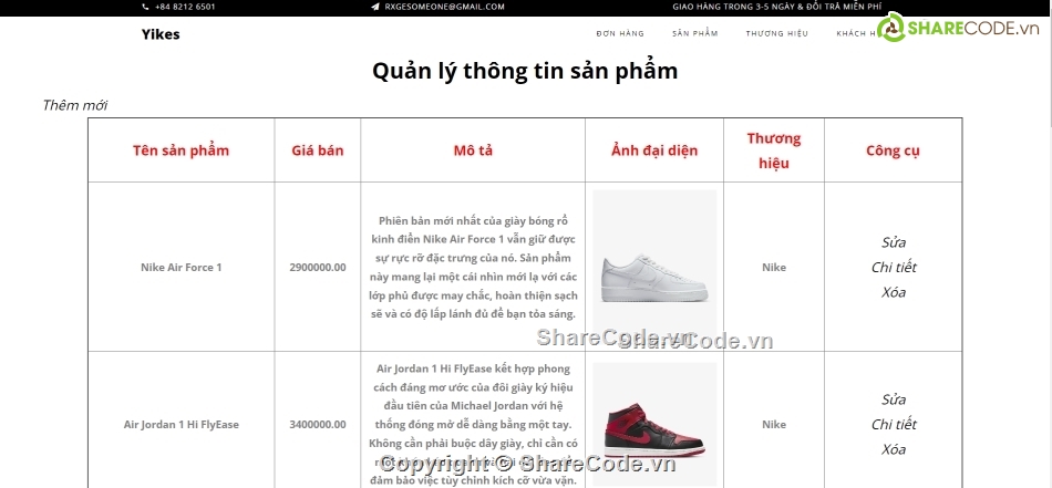 quản lý bán giày sneaker,source code bán giày thể thao,code web bán giày sneaker,full code bán giày sneaker,bán giày sneaker ASP.NET MVC 5