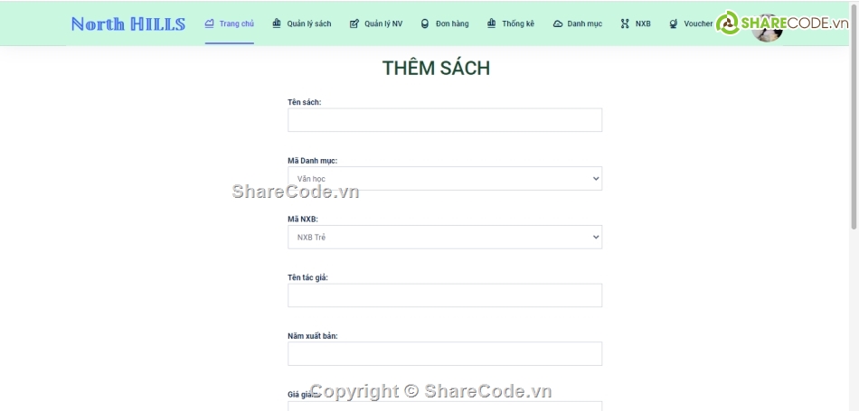 web bán sách,code đồ án web bán sách,Source website,bán sách php,code bán sách php,full code web bán sách online