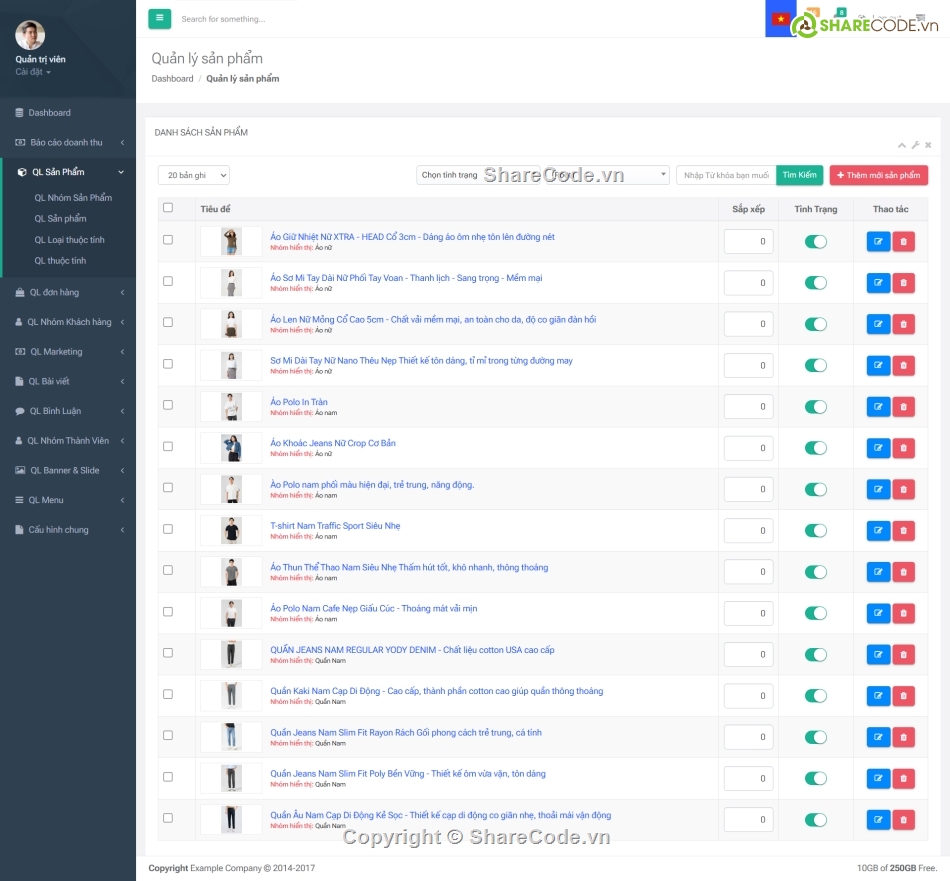 code web bán hàng,thương mại điện tử,web quần áo,web phụ kiện,source code web,share code website