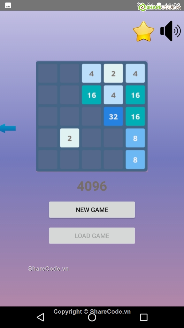 2048,Game 2048,Game 2048 Native,2048 code android,game android