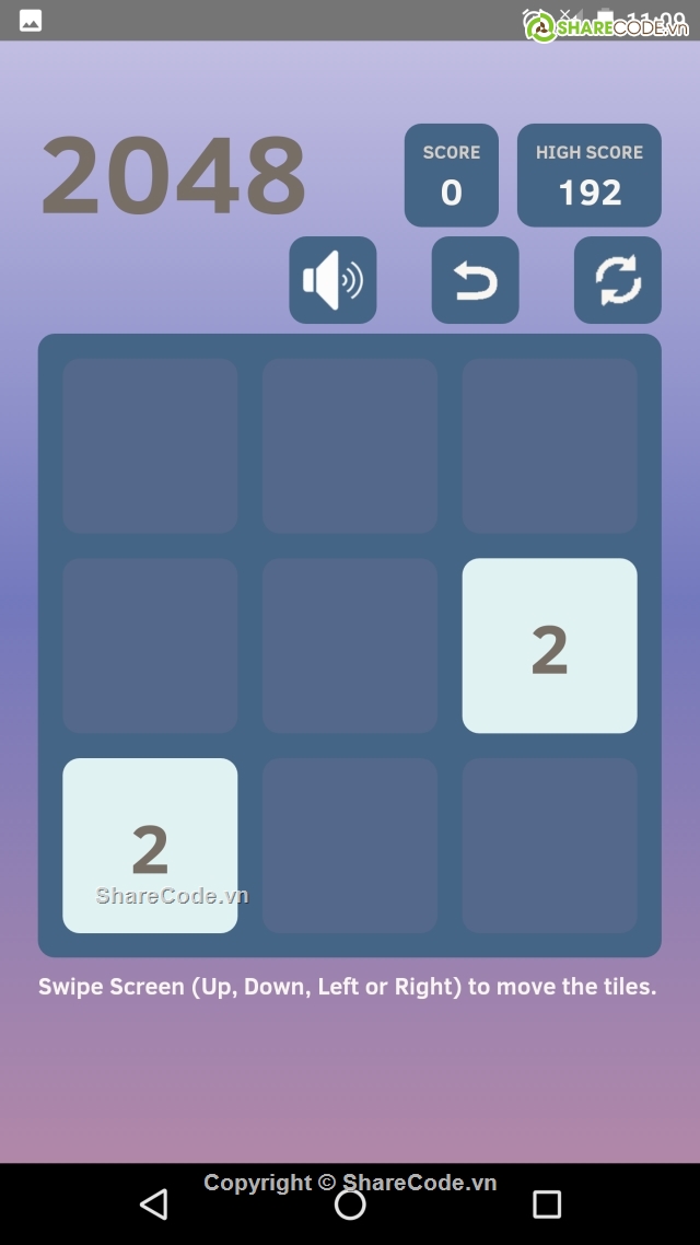 2048,Game 2048,Game 2048 Native,2048 code android,game android