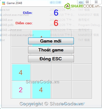 code game 2048,2048,game 2048,source code game 2048,share full code game 2048 c#,game c# 2048