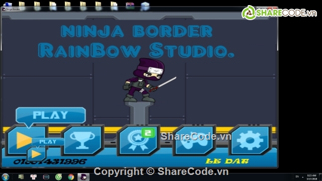 Android Game,game ninja,source code game,NinJa Border,code Game 2D,code Game 2D NinJa