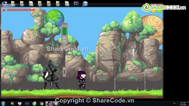 Android Game,game ninja,source code game,NinJa Border,code Game 2D,code Game 2D NinJa