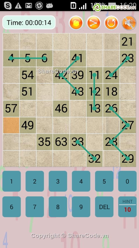 android,Number Link,puzzle game,Game Number Link