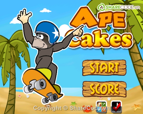 code,code game,source code IOS,Ape cake,game ios,Ape Cake Source