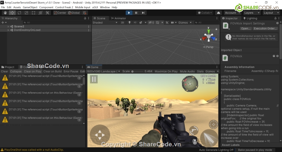 Army Counter Terrorist: Desert Storm War,GameUnity,code unity