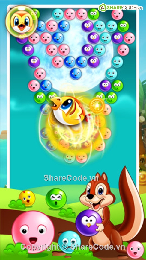 Bubble Shooter,Shooting Bubble,game ban trung,Bubble Shooter Pet,Source code game,game bắn bóng