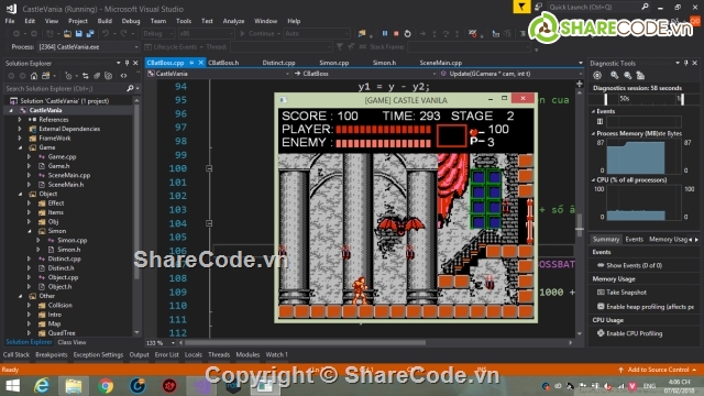 game C++,code game,code game C++,Game Castlevania,source code game,source game