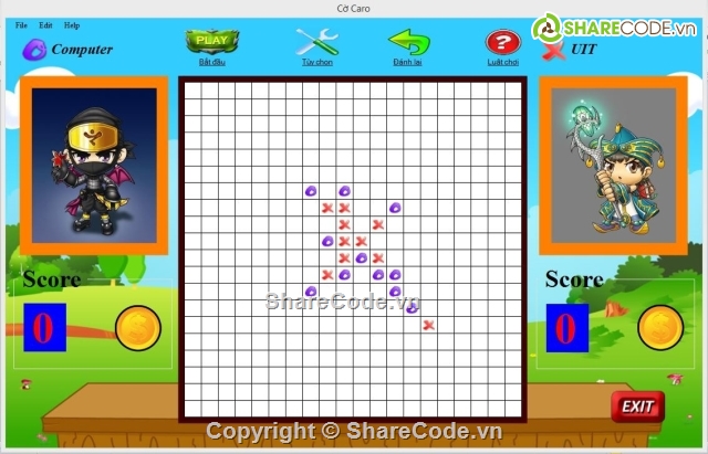 game caro,game cờ caro,đồ án trí tuệ nhân tạo,source code game cờ caro c#,game caro c#,code co caro